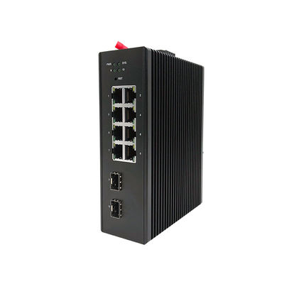 10 Ports Industrial Ethernet Switch 10M / 100M / 1000M 20G Switching Capacity