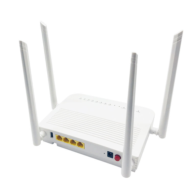 Wireless Dual Band FTTH XPON ONU 4GE 2.4G 5G WIFI 1USB With 4 Extenal Antenna